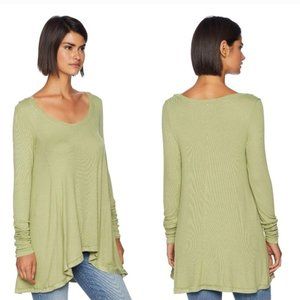 NWT free people light green longsleeve top XS